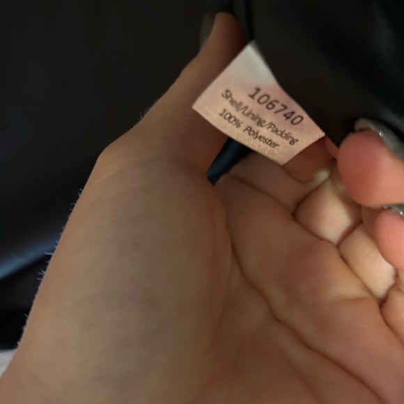 NWT Northside Black and Brown Lace 3/4 Puffer jacket medium - Picture 11 of 11